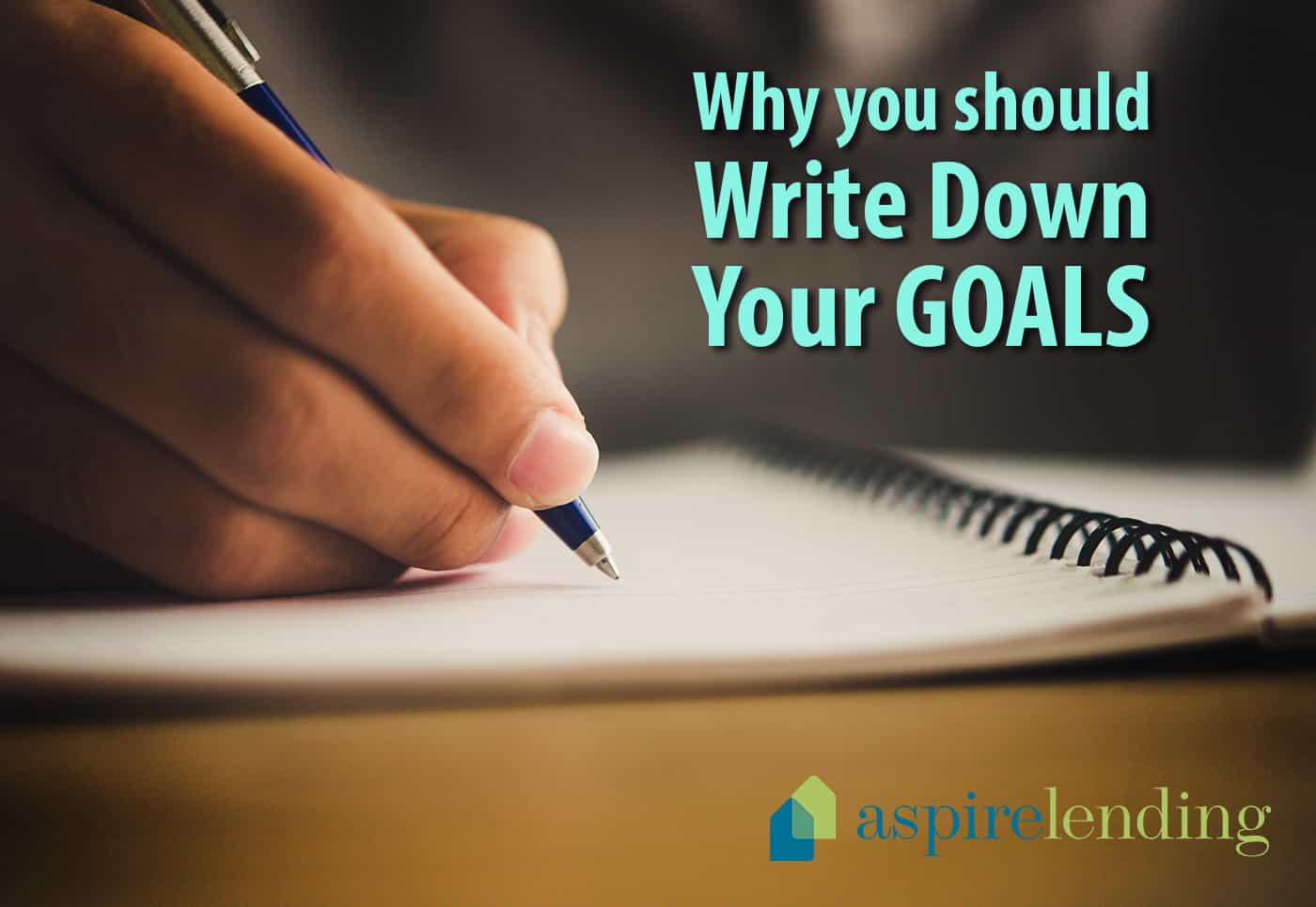 write down your goals