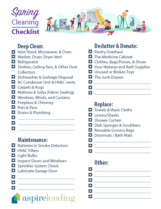 Spring Cleaning Checklist